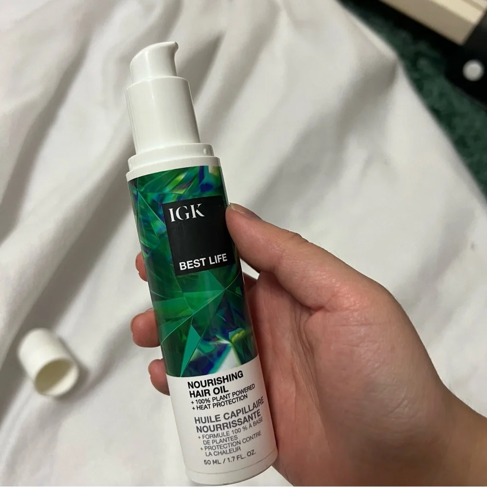 IGK Best Life 100% Plant Powered Nourishing Hair Oil - 1.7 FL OZ - Picture 3 of 5